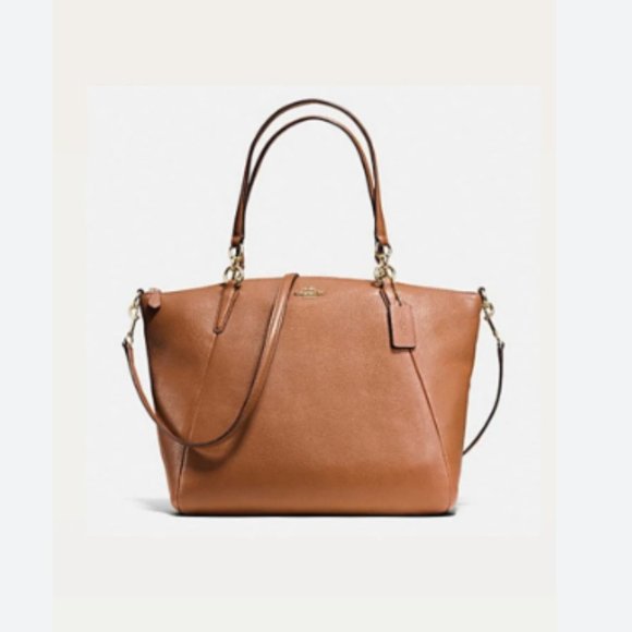 COACH Kelsey Pebble Leather Satchel Crossbody bag - Picture 1 of 9